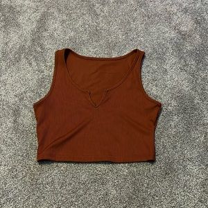Notched Tank Top